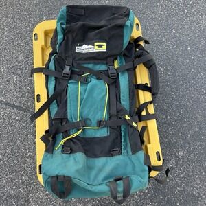Vtg Mountainsmith Backpacking Pack Black Teal Heritage Internal Aluminum Frame